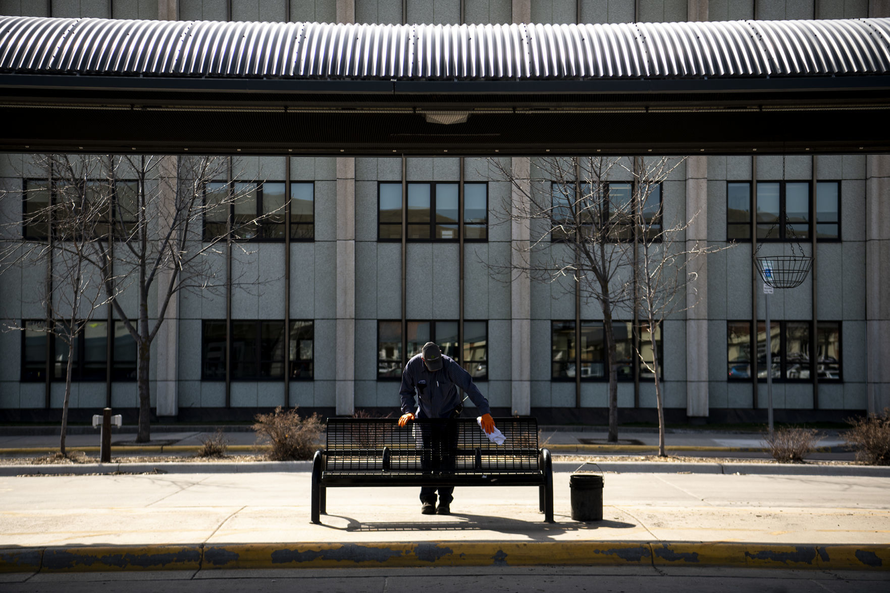 Benches at the the Downtown Transfer Center